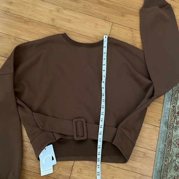 Sold eBay NWT Commense Pullover sold out online Belted Short Sweatshirt - Picture 7 of 10